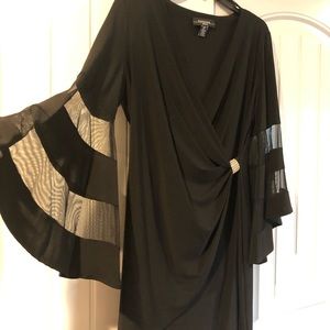 Black knee length dress